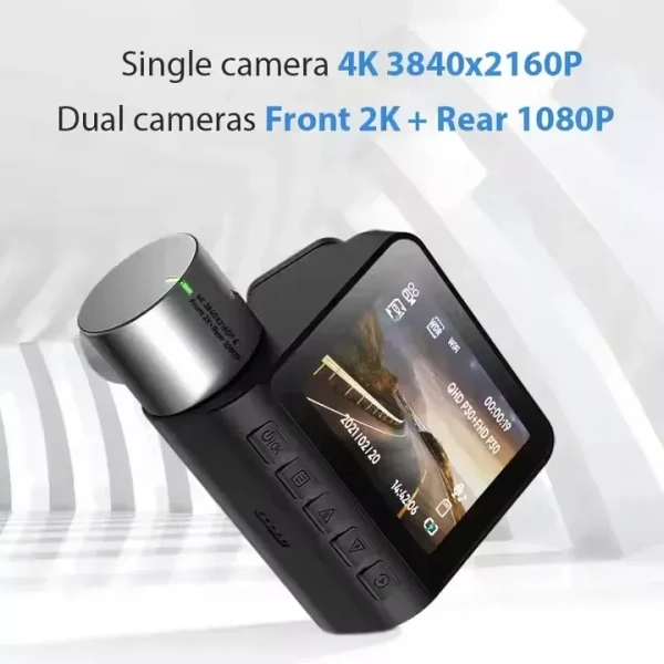 V50 Dual Channel Dash Cam Front & Rear | GPS, 512GB Support, Night Vision, Parking Monitor
