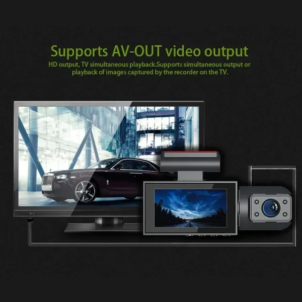 D16 Max Dual Dash Cam Front & Rear | 170° Wide-Angle, Night Vision, 32GB Support, Parking Monitor