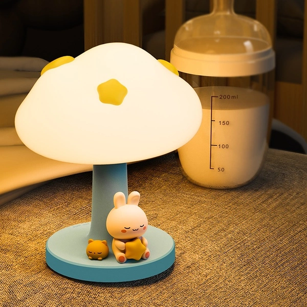 Cute Cloud Night Light | LED Atmosphere Lamp for Kids’ Room | Soft & Rechargeable