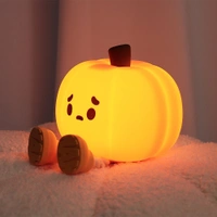 Cute Silicone Kids Night Light | Dimmable & Rechargeable LED Lamp | Soft & Safe for Nursery & Bedroom