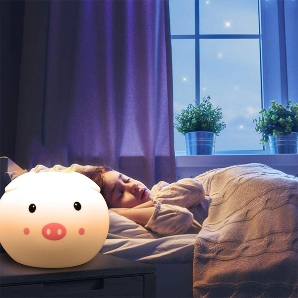 Adorable Silicone Night Light for Kids – Soft Touch Sensor LED Lamp with USB Rechargeable Battery