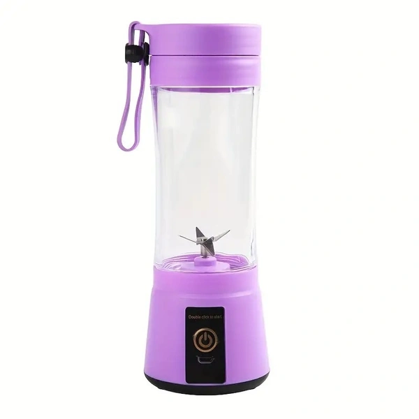 Portable Rechargeable Juicer Cup – USB Blender for Smoothies, Shakes & Juices | 6 Blades, 380ml, BPA-Free