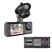 S-2 | 3-Channel 1080P Dash Cam – Front, Inside & Rear | Night Vision, Loop Recording, G-Sensor, Parking Mode | Car DVR Camera
