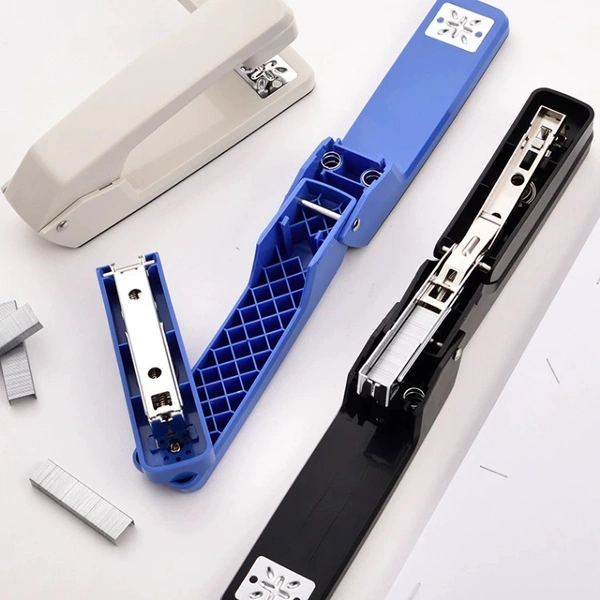 Deli No.0434 Manual Metal Rotary Stapler – Heavy-Duty Punch & Staple Combo Tool for Office & Craft Use