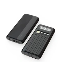 2025 New 20000mAh Power Bank with Built-in Cables | Fast Charging PD 22.5W Portable Charger