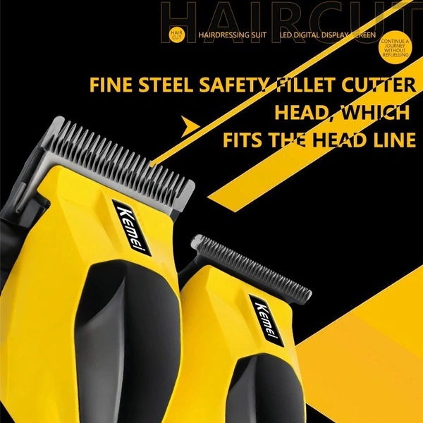 2025 KM‑8561 Pro Cordless Hair Clipper & Trimmer – 2500 mAh Long‑Life Battery