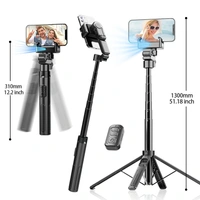 C16 AI Gesture Control Selfie Stick with 3-Axis Gimbal | Portable Stabilizer for Smooth Videos