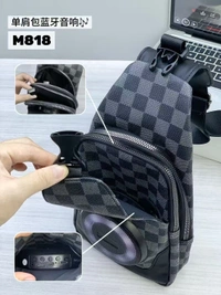 Sling‑Bag Wireless Speaker with FM, Subwoofer Bass & Power Bank – Portable Bluetooth Satchel