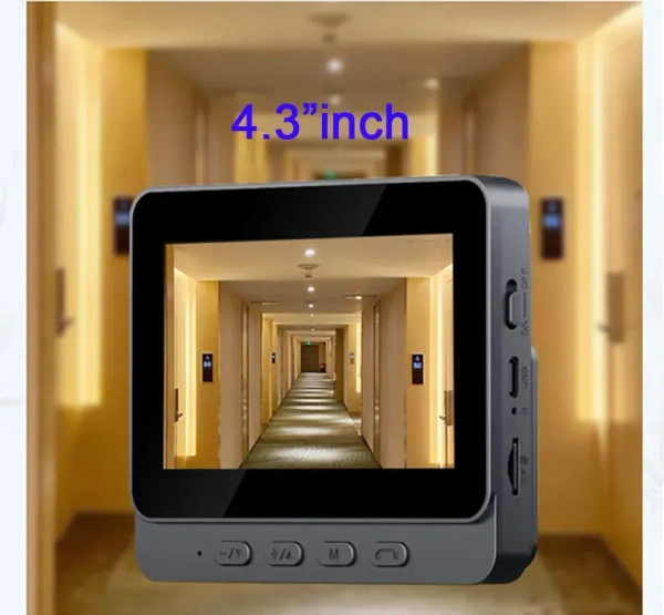 M10 4.3" Wireless Video Doorbell – HD Image, Type-C Charging, Long Battery, Two-Way Audio, Night Vision