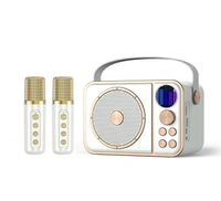 YS-302 Super Bass Portable Karaoke Speaker with RGB LED & Dual Wireless Mics