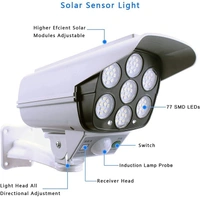 77 SMD Solar Power Sensor Lamp | Simulation Monitoring Wall Lamp with Motion Sensor 2178T