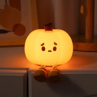 Cute Silicone Kids Night Light | Dimmable & Rechargeable LED Lamp | Soft & Safe for Nursery & Bedroom