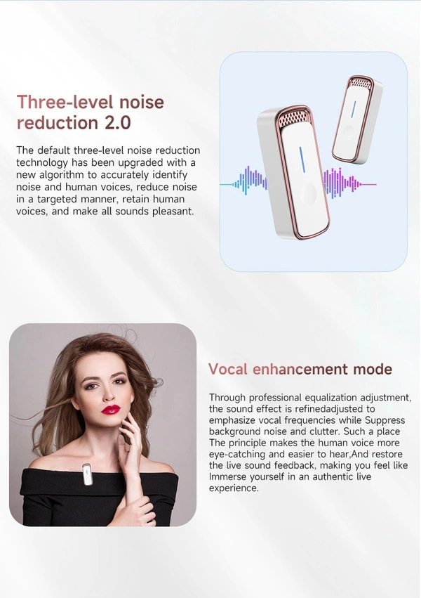 SX88 Portable Wireless Lavalier Microphone – Noise Reduction | Clip-On Mic for Mobile & Camera | Rechargeable | Plug & Play