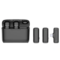 J13 Wireless Lavalier Microphone with Charging Case – Noise Cancelling | Clip-On Mic | Plug & Play | 20m Range | For Mobile & Camera
