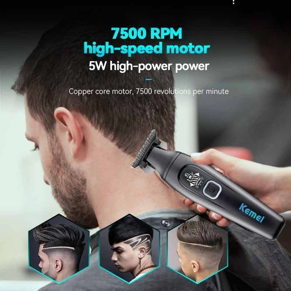 Kemei KM-1747 High Speed Hair Clipper | Professional Cordless Beard & Hair Trimmer