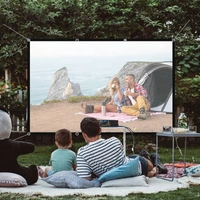 84-Inch Foldable Projector Screen for Home Theater & Outdoor Movies – Portable & Easy Setup