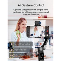 AOCHUAN 3-Axis Gimbal Stabilizer for Smartphone | Face Tracking, Auto Balance, Portable Tripod – Best for Vlogging & YouTube