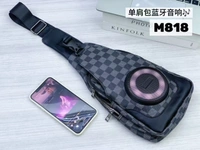 Sling‑Bag Wireless Speaker with FM, Subwoofer Bass & Power Bank – Portable Bluetooth Satchel