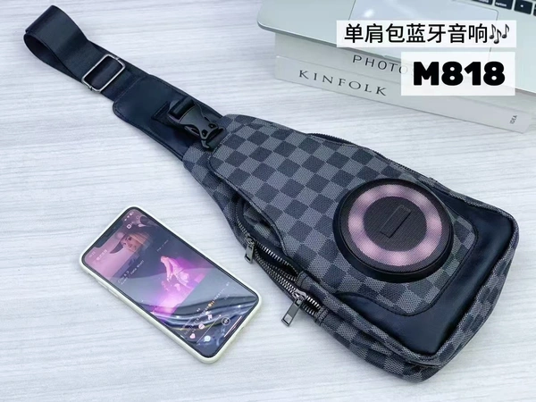 Sling‑Bag Wireless Speaker with FM, Subwoofer Bass & Power Bank – Portable Bluetooth Satchel