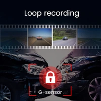 P85 Dual-Lens 2K 4G Dashcam – Front & Rear Recording, WiFi, GPS, Night Vision, Loop Recording