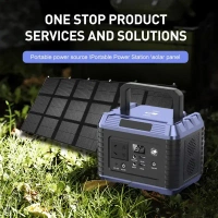 300 W Portable Solar Power Station – Outdoor Solar Generator with Pure Sine Wave, Multiple Outputs, Wi-Fi Control