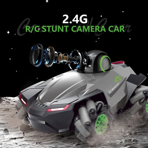 Stunt RC Car with Camera – Wi-Fi HD Camera Car, 4-WD, Amphibious
