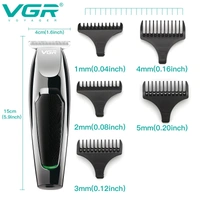 VGR V-030 Electric Hair Clipper – Precision T-Blade, Rechargeable Cordless Trimmer with LED Indicators