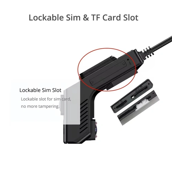 T2 4G WiFi GPS Dual Dash Cam – LTE, Night Vision, G-Sensor & Front + Inside Recording
