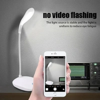 Portable LED Table Lamp with Touch Dimming – 3 Brightness Levels | Rechargeable | 360° Gooseneck Desk Light
