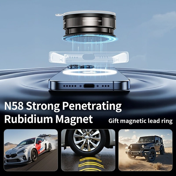 Universal Stable Vacuum Suction Magnetic Phone Holder | Home & Office Foldable Bracket