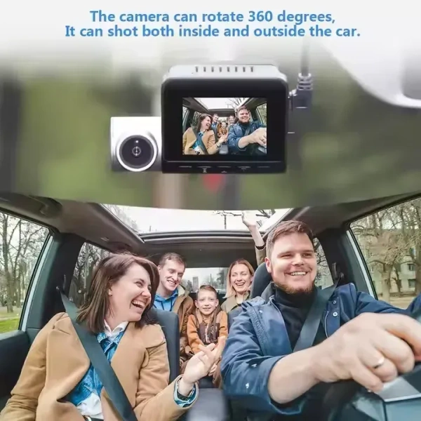 V50 Dual Channel Dash Cam Front & Rear | GPS, 512GB Support, Night Vision, Parking Monitor