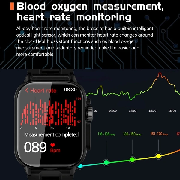 GT8 2-in-1 Smart Watch with Bluetooth Earbuds – Fitness Tracker, Calling, Music, Sports Modes, IP67 Waterproof
