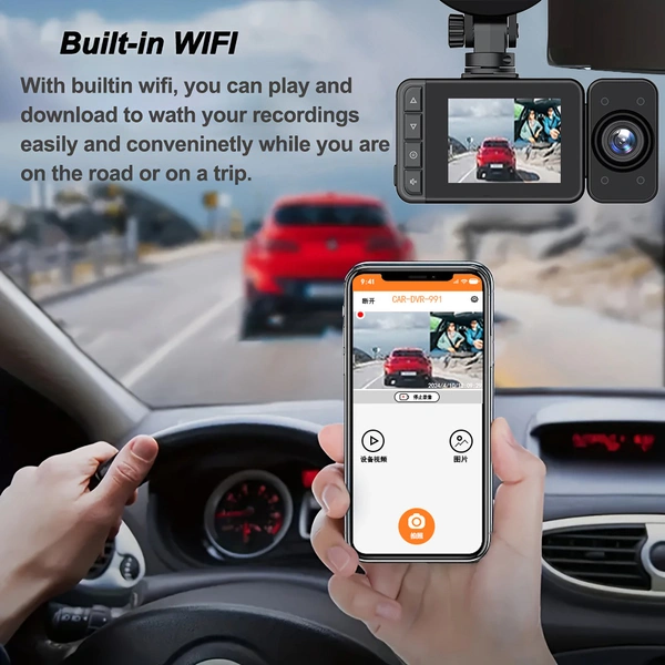 F-31 | 1080P Car Dash Cam | Wide-Angle DVR Camera with Night Vision, G-Sensor & Loop Recording | Car Security Camera