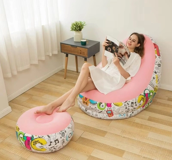 High-Quality Home Inflatable Lazy Sofa – Portable Air Lounger for Indoor & Outdoor Use