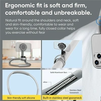 Magnetic Neck Phone Holder | Flexible Hands-Free Mobile Stand for Travel & Home Use