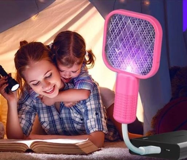 Mini USB Mosquito Swatter – Automatic Mosquito Attraction, Purple Light Trap, Strong High-Voltage Bug Zapper