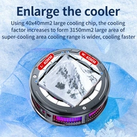 X100 Portable Mobile Phone Radiator – Magnetic Semiconductor Cooler with RGB Lights  | H-20