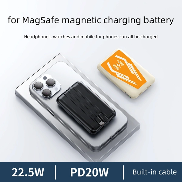 2025 Magnetic Wireless Power Bank 10000mAh – Fast Charging with PD 22.5W Support