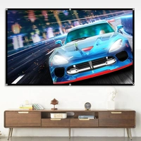 84-Inch Foldable Projector Screen for Home Theater & Outdoor Movies – Portable & Easy Setup