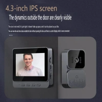 M10 4.3" Wireless Video Doorbell – HD Image, Type-C Charging, Long Battery, Two-Way Audio, Night Vision