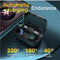 M10 TWS Wireless Headphones Bluetooth Earphone with Charging Box LED Sports Stereo Noise Canceling Earbuds