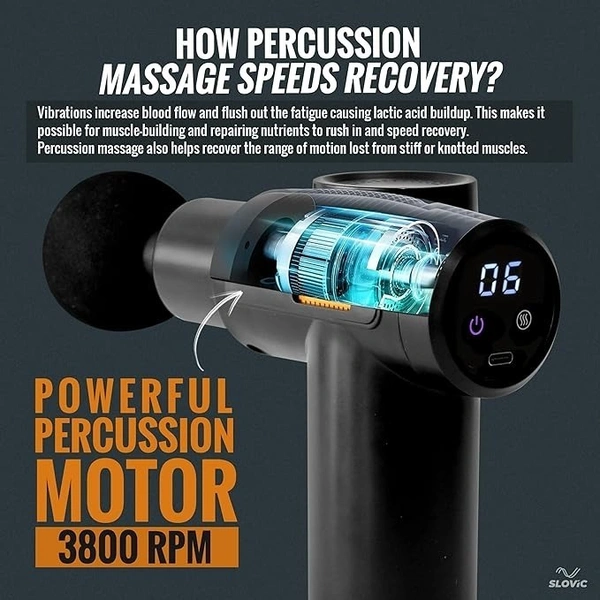 Premium Massager Machine for Pain Relief of Neck, Shoulder, Back, Foot for Men | Massage Gun | Body Massager for Pain Relief of Men & Women