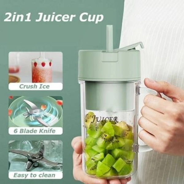 Compact Electric Juicer & Crusher | Easy-to-Use Portable Juicer for Smoothies