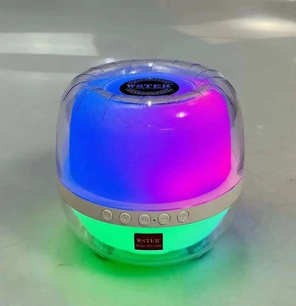 WS-5388 Transparent Colourful Light Bluetooth Speaker