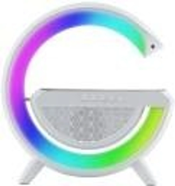 Top Selling G Shaped Wireless Charger LED Lamp With Speaker Multi-function 15W Wireless Charger App Control Desk