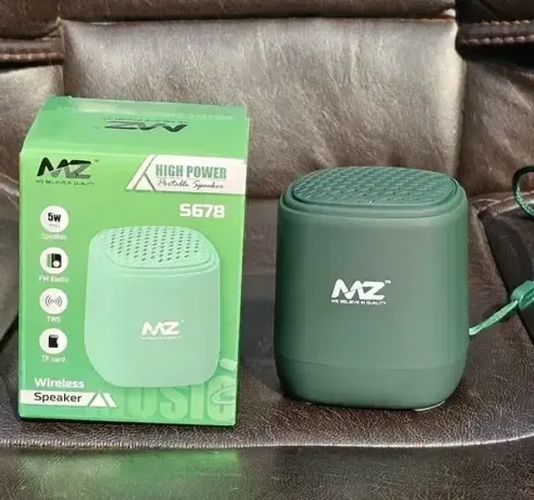 MZ S678 Wireless Bluetooth Speaker – 5W High Bass, FM Radio, TWS, TF Card, Portable Speaker