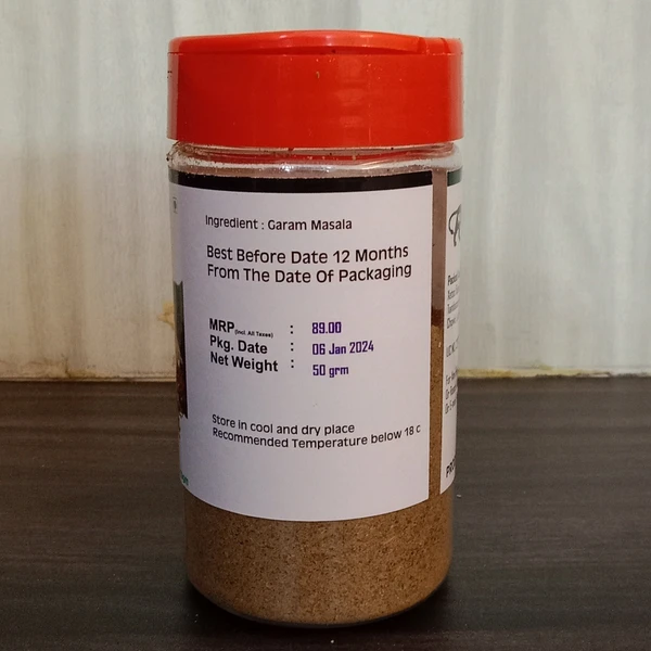 Xetoc Farmsganic Premium Garam Masala, 50gm