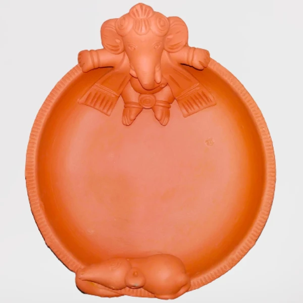 Terracotta Ganesha Urli - MEDIUM
