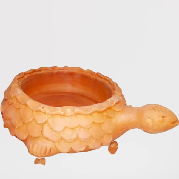 Clay Tortoise Urli Water Bowl