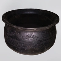 Black Clay Cooking Pot 1 Litre